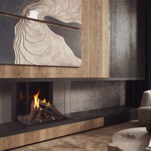Stock Image - Ortal Gas Fireplace Bay|Square