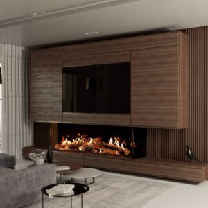Stock Image - Ortal Gas Fireplace Bay
