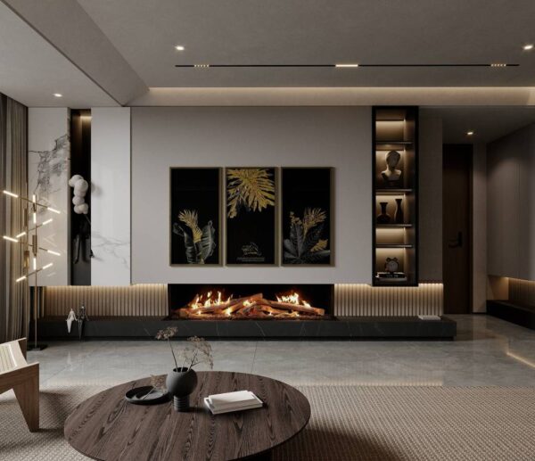 Stock Image - Ortal Gas Fireplace Bay