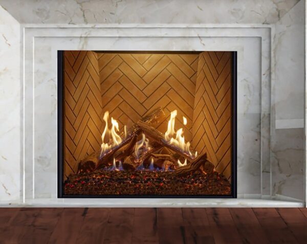 Stock Image - Ortal Gas Fireplace Traditional
