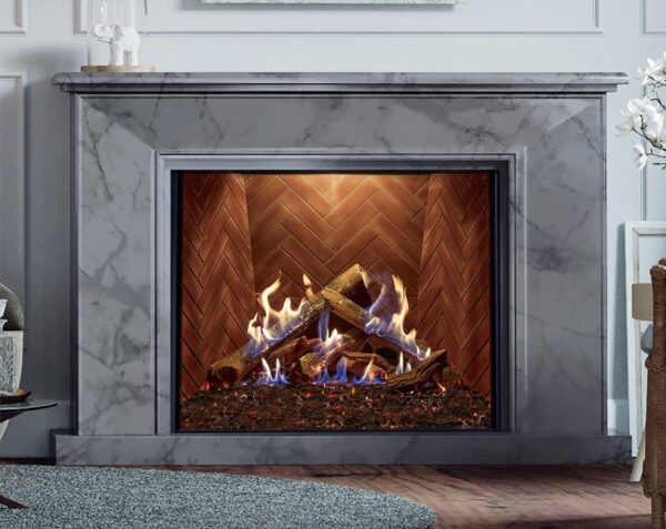 Stock Image - Ortal Gas Fireplace Traditional