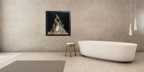 Stock Image - DaVinci Gas Fireplace|Outdoor Fire Square