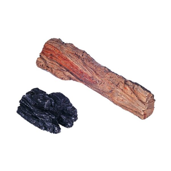 Stock Image - Rasmussen Gas Log Set & Burner