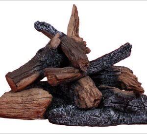 Stock Image - Eiklor Gas Log Set & Burner