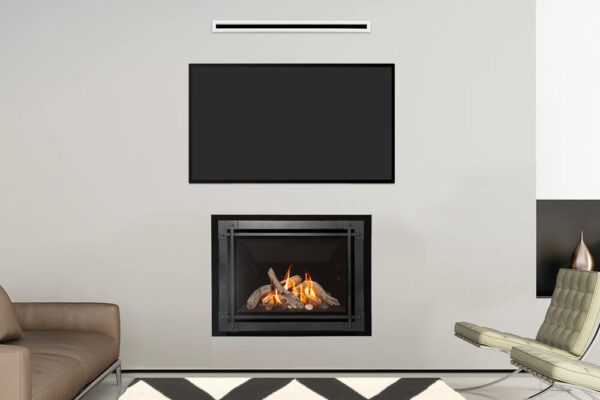 Stock Image - Valor Gas Fireplace Traditional