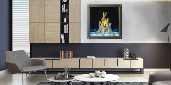 Stock Image - DaVinci Gas Fireplace|Outdoor Fire Square