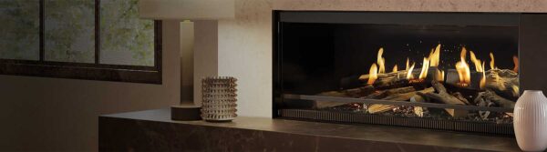 Stock Image - NetZero Electric Fireplace Bay|Burner Insert|Contemporary|Corner|Island|Linear|Peninsula