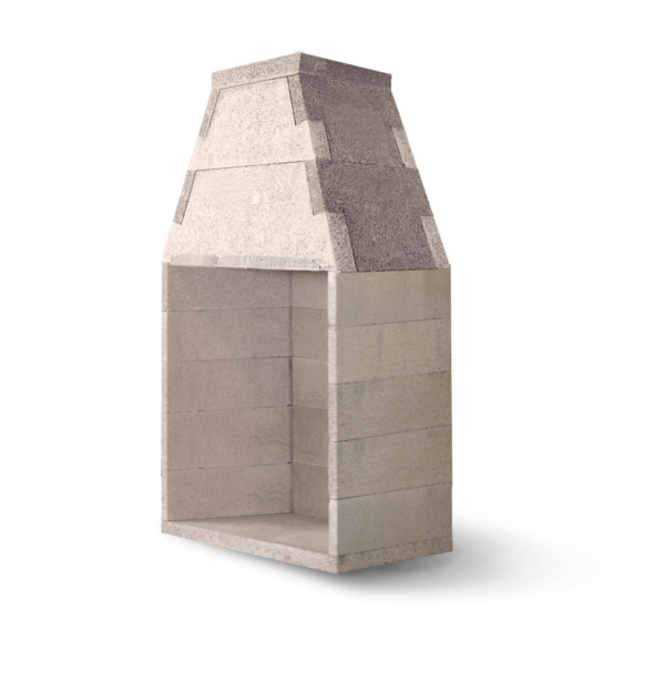 Stock Image - Earthcore Gas Fireplace Masonry Fireplace